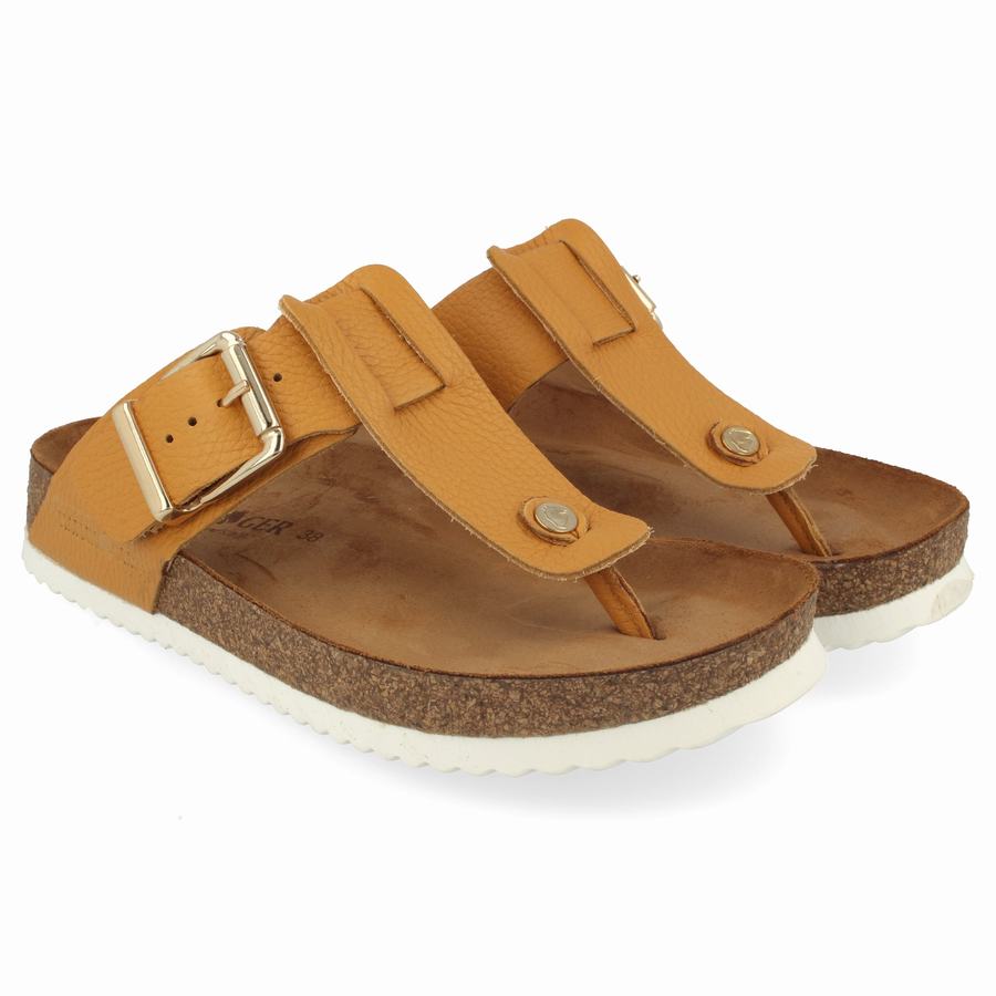 Haflinger Cora Donna Sandali Gialle | PLZ5231HY