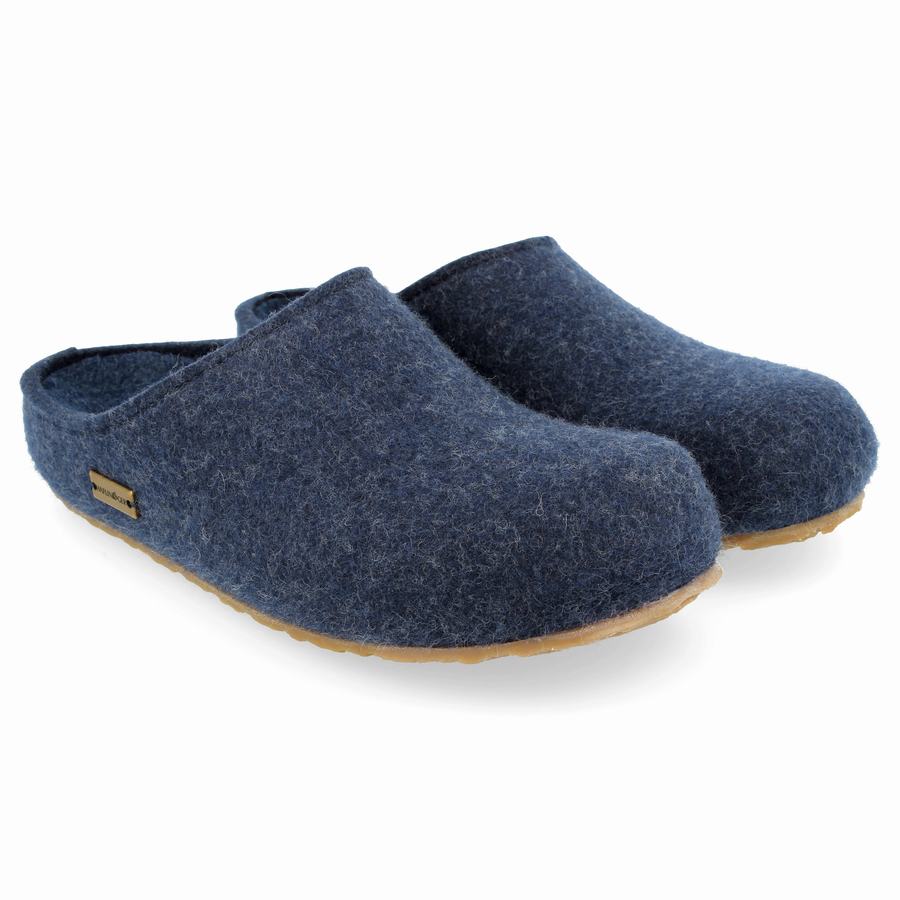 Haflinger Michl Donna Zoccoli Blu | LFN3784RR