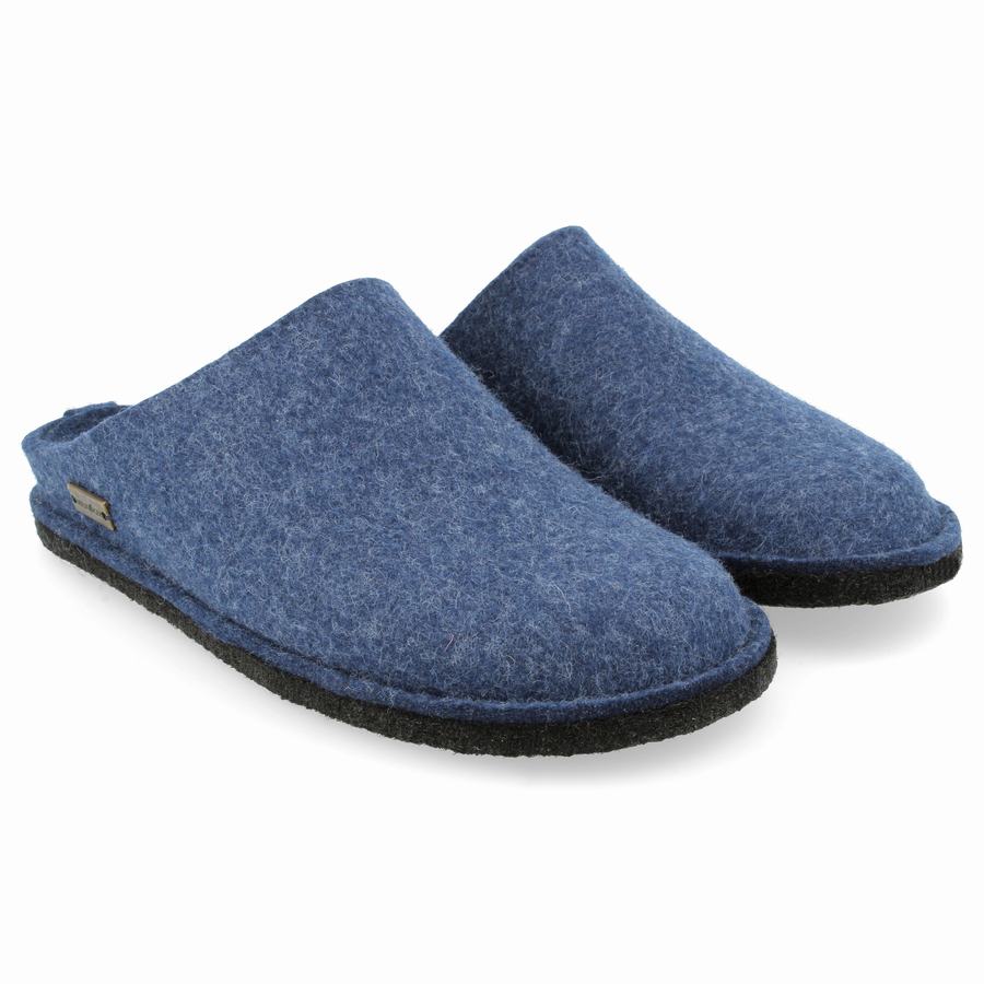 Haflinger Soft Donna Pantofole Novelty Blu | QLC9548FZ