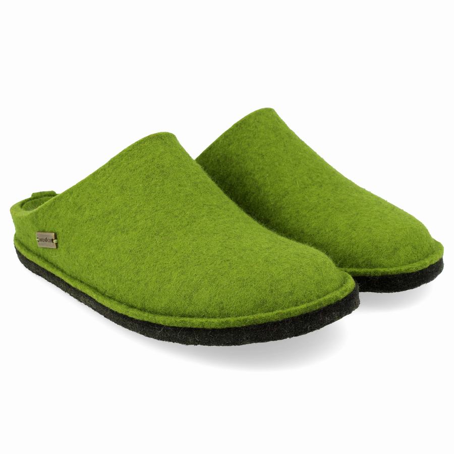 Haflinger Soft Uomo Pantofole Novelty Verdi | OQW6271AX