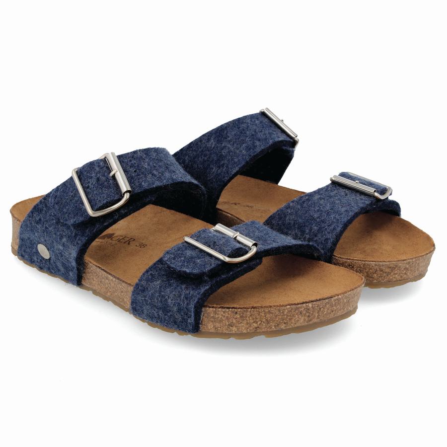 Haflinger Anabel Donna Sandali Blu | LYX9689WV