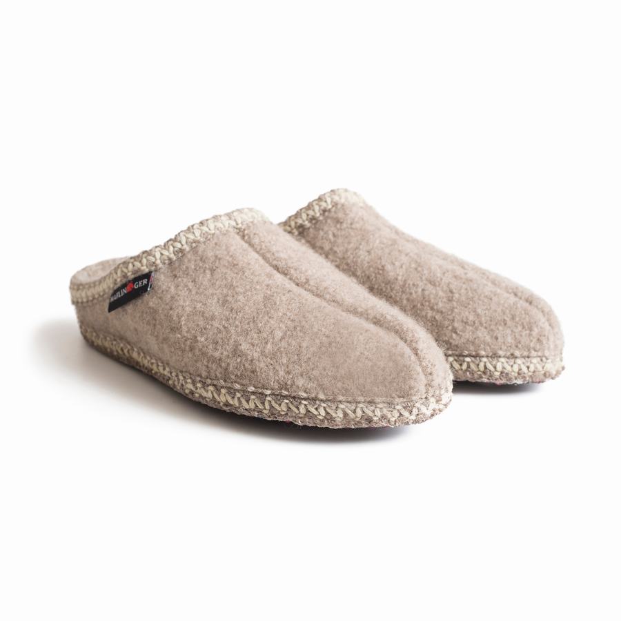 Haflinger As Donna Pantofole con suola morbida Beige | ADG3497UZ