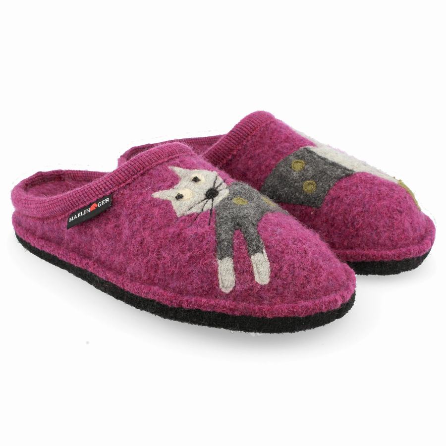 Haflinger Cucho Donna Pantofole Novelty Viola | LJU9676DQ