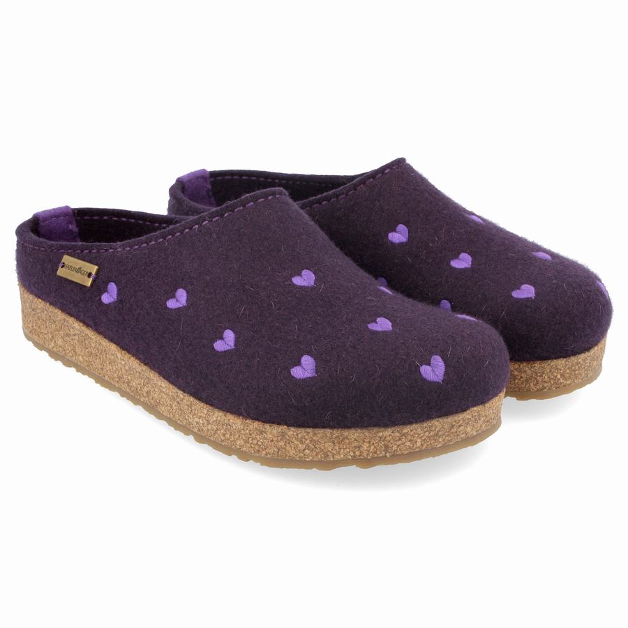 Haflinger Cuoricini Donna Zoccoli Lavanda | PSE10097NF