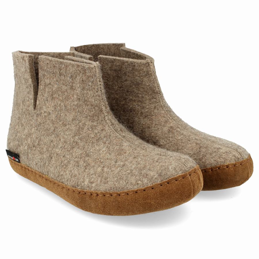 Haflinger Emils Donna Stivali Beige | NLB682OT