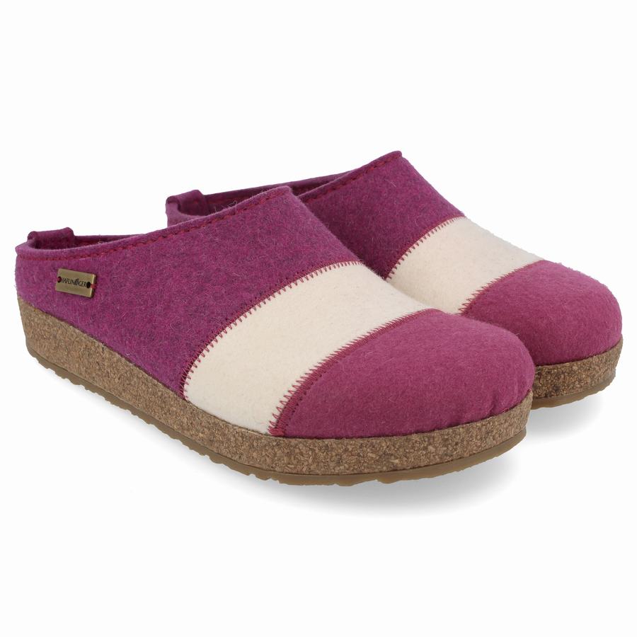 Haflinger Lines Donna Zoccoli Viola Bianche | USN8816FE