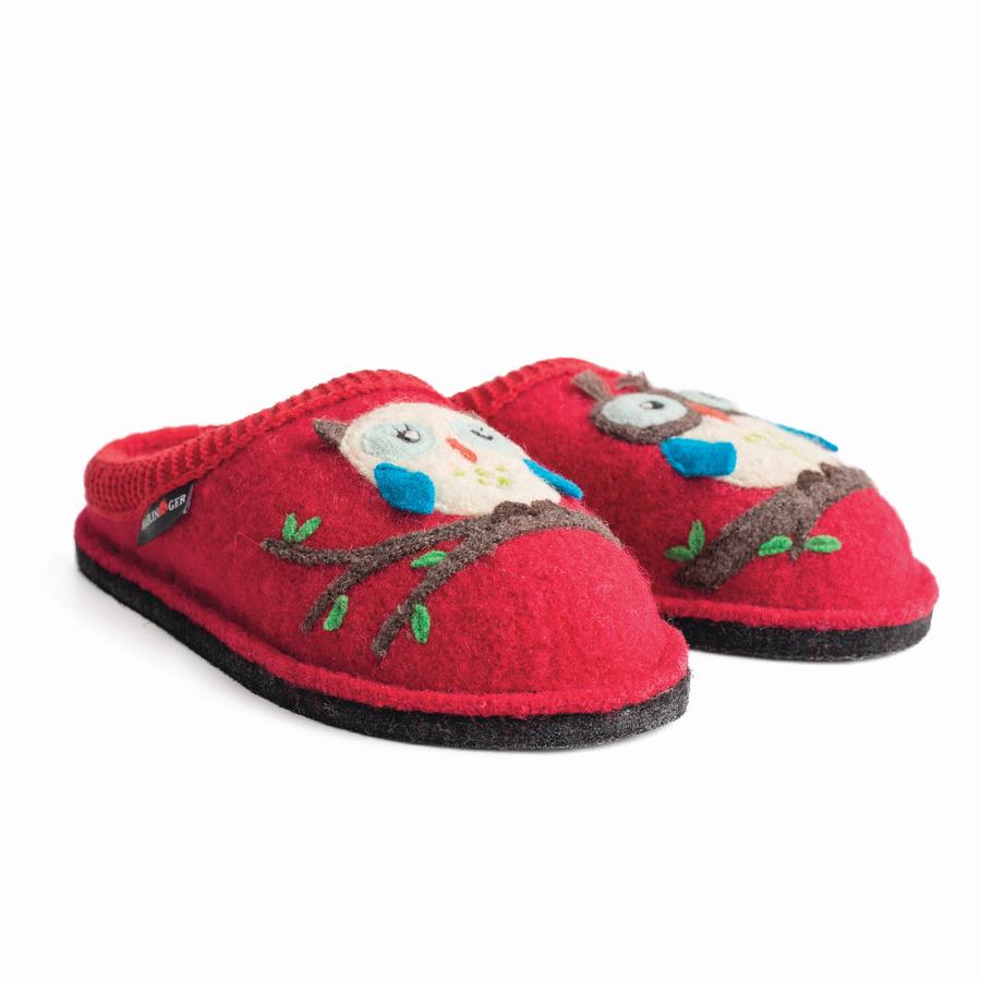 Haflinger Olivia Donna Pantofole Novelty Rosse | XXC9840VN