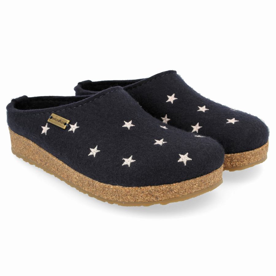 Haflinger Stelline Donna Zoccoli Blu Marino | SJS7584DB